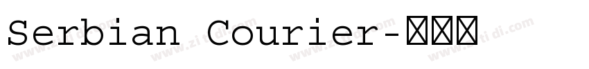 Serbian Courier字体转换